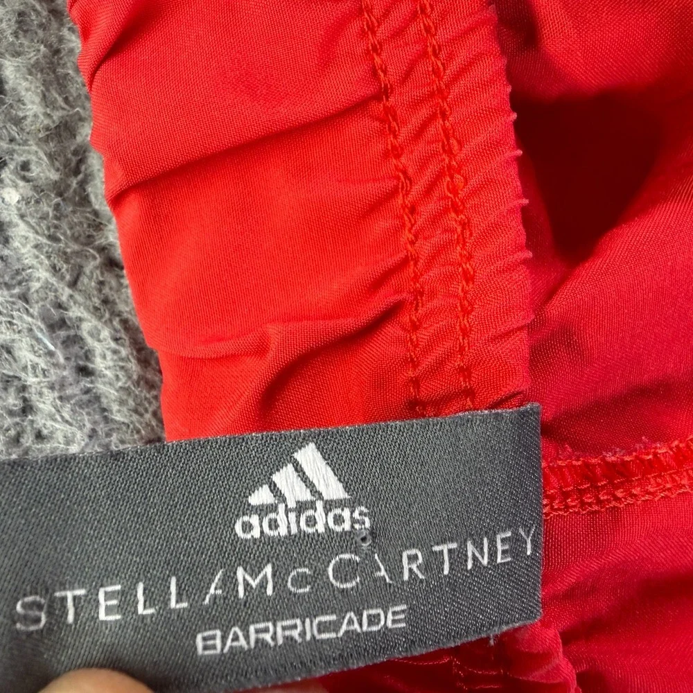 Adidas Stella McCartney Barricade Shorts Mens L Red Athletic Running Sports Gym